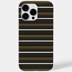 Cute black yellow stripes Case-Mate iPhone 14 pro max case