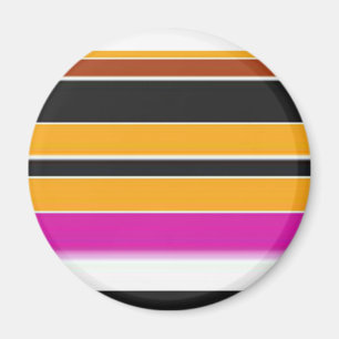 Cute black yellow stripes magnet