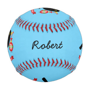 Cute Blackbird With A Christmas Ball Custom Name