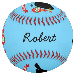 Cute Blackbird With A Christmas Ball Custom Name
