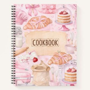 Cute Blank Cookbook to Write Recipes Notebook