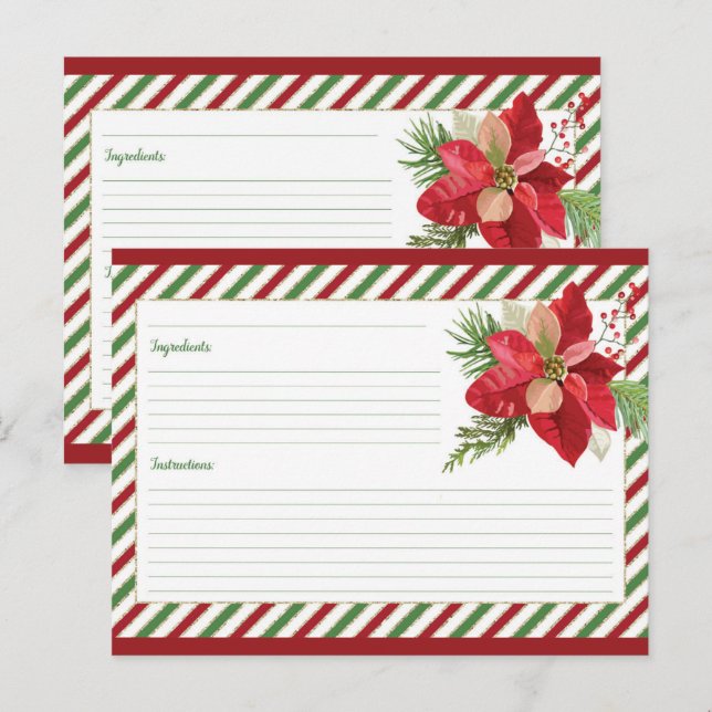 Cute Blank Recipe Card (Front/Back)