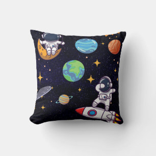 Cute Blast Off Theme Any Age  Cushion