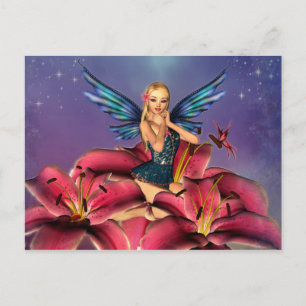 Cute blonde Fairy Postcard
