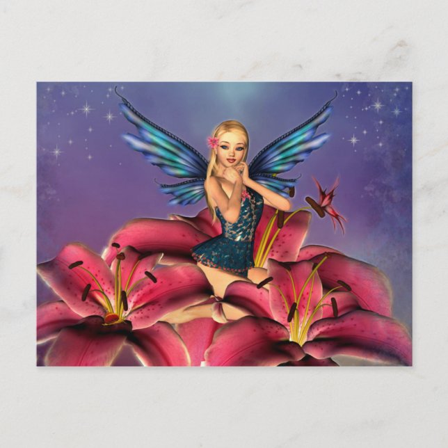 Cute blonde Fairy Postcard (Front)