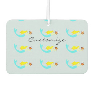 Cute Blonde Mermaid with Star Thunder_Cove Car Air Freshener