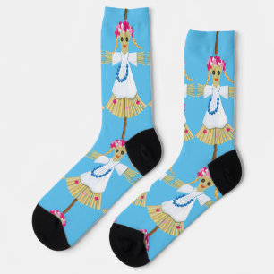 Cute Blonde Pigtails Scarecrow Ping Pong Ball Socks