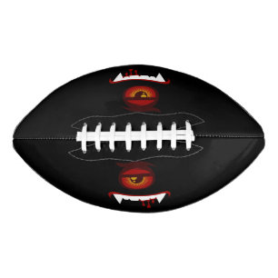 Cute blood monster face american football