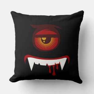 Cute blood monster face cushion