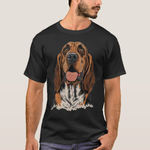 Cute Bloodhound Dog on Bloodhound 1 T-Shirt