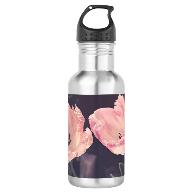 Cute Blooming Tulips -Personalised 710 Ml Water Bottle (Front)
