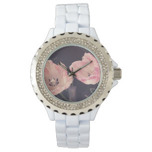Cute Blooming Tulips -Personalised Watch