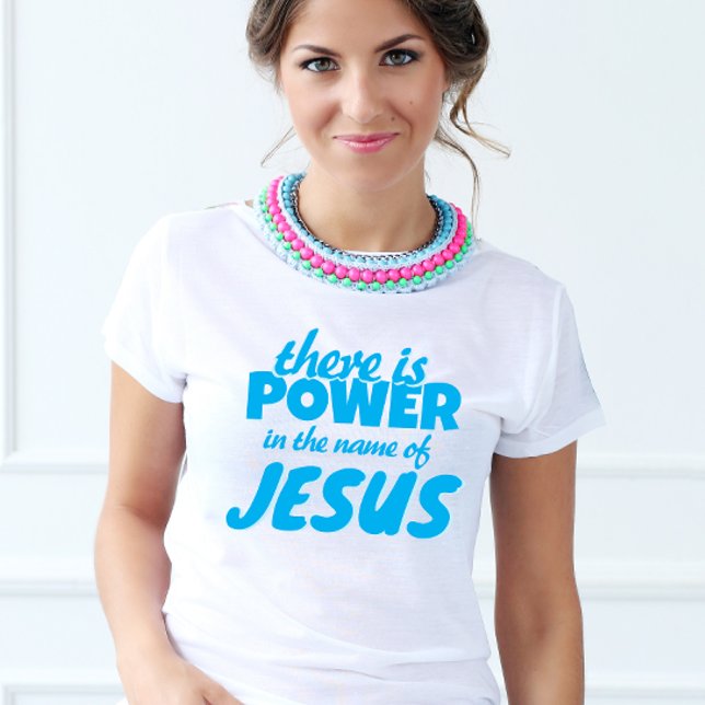 Cute blu Script Jesus scripture T-Shirt (Creator Uploaded)