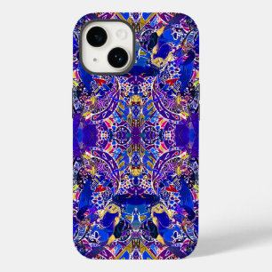 Cute blue abstract elements Case-Mate iPhone 14 case