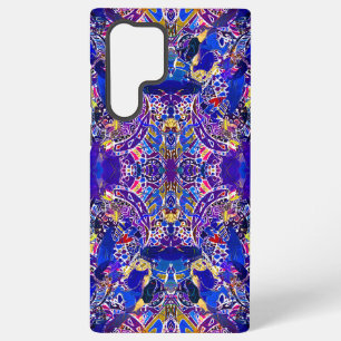 Cute blue abstract elements samsung galaxy case
