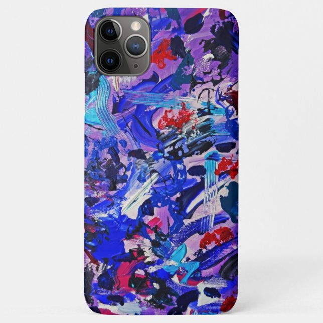 Cute blue abstract painting Case-Mate iPhone case (Back)