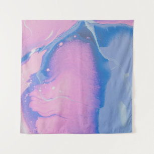 CUTE BLUE AND PASTEL PAINT TAPESTRY
