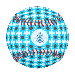 Cute Blue Baby Boy Bee Baseball