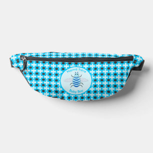 Cute Blue Baby Boy Bee Custom Bum Bags