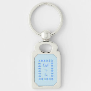 Cute Blue Baby Boy Bunny Feet Easter Custom Key Ring