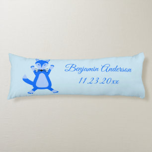 Cute Blue Baby Boy Fox Custom Body Cushion