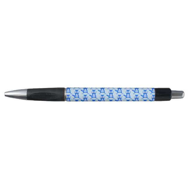 Cute Blue Baby Boy Fox Patterned (Front)