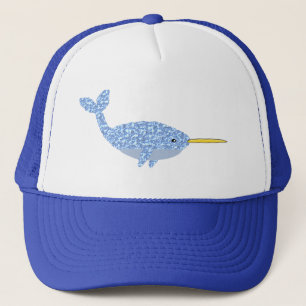 Cute Blue Baby Boy Narwhal Trucker Hat