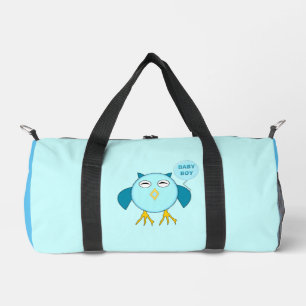Cute Blue Baby Boy Owl Diaper Bag