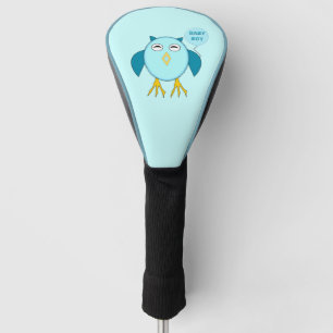 Cute Blue Baby Boy Owl Golf Driver Cover