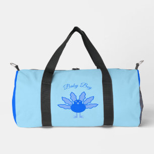 Cute Blue Baby Boy Thanksgiving Turkey Diaper Bag