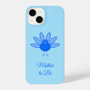 Cute Blue Baby Boy Thanksgiving Turkey Mum to Be iPhone 14 Case