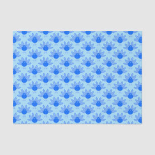 Cute Blue Baby Boy Thanksgiving Turkey Patterned Tissue Paper