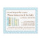Cute Blue Baby Shower Book Insert Request Card