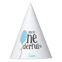Cute Blue Ballon Little Mr Onederful Birthday