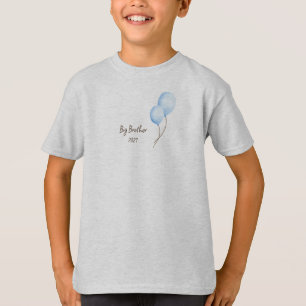 Cute Blue Balloons, Big Brother in Year T-Shirt