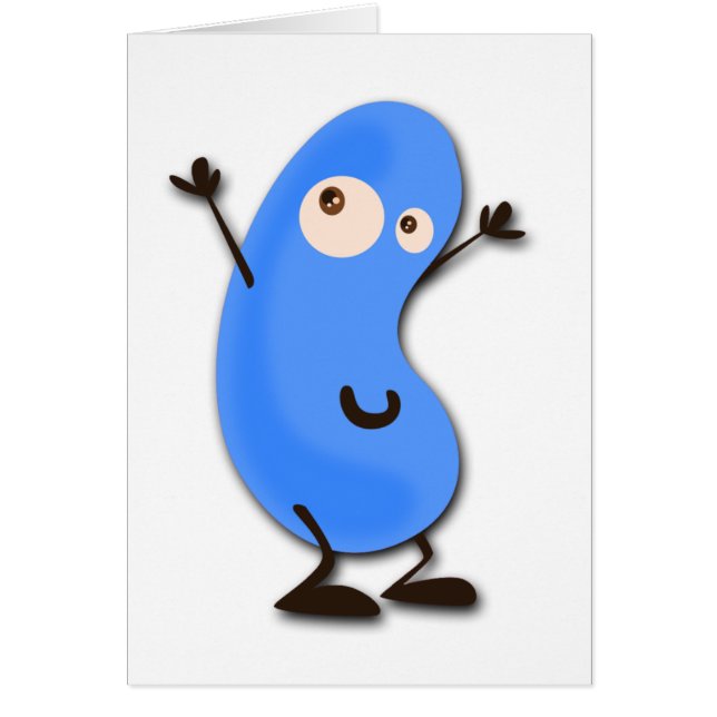 Cute Blue Bean Monster (Front)