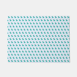 Cute blue bird doormat