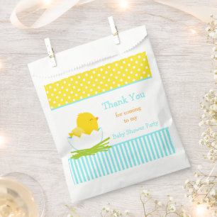 Cute Blue Boy Chick Shower Party Favour Bags
