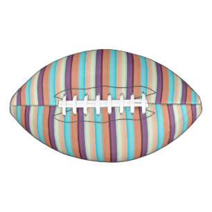 Cute blue brown stripes american football
