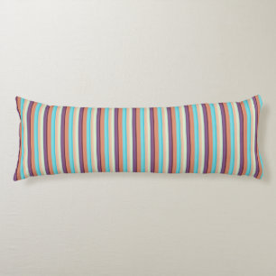Cute blue brown stripes body cushion