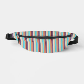 Cute blue brown stripes bum bags