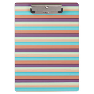 Cute blue brown stripes  clipboard