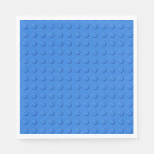 Cute Blue Building Brick Block Napkin