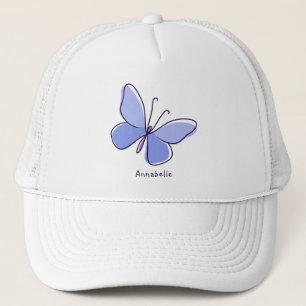 Cute Blue Butterfly Summer Trucker Hat
