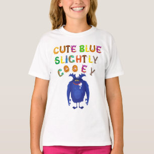 Cute Blue Character Design T-Shirt