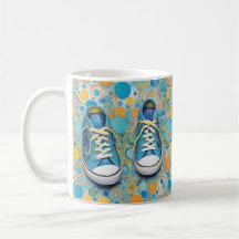 Cute blue CHUCKS tennis shoes 