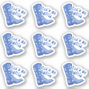 Cute Blue Coastal Cowgirl Boot Let's go girls Pack