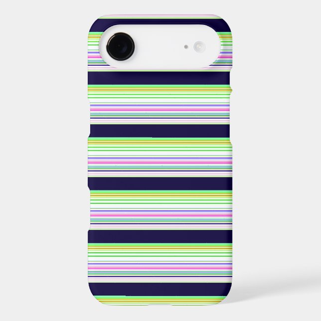 Cute blue colourful stripes (Back)