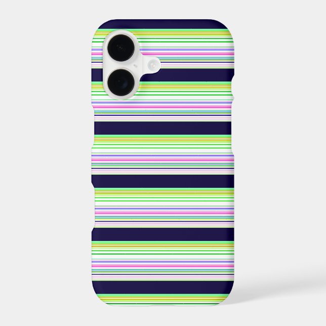 Cute blue colourful stripes (Back)