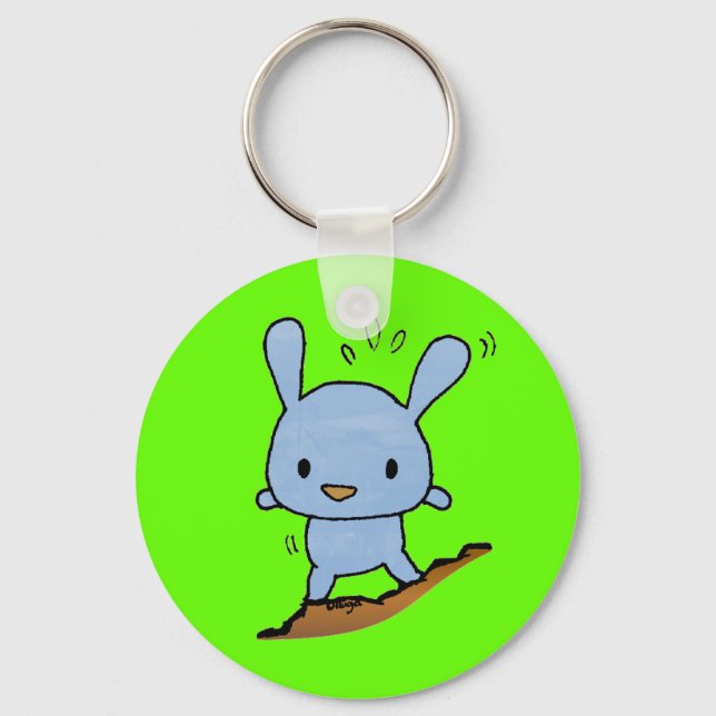 Cute blue Doggy Key Ring (Front)